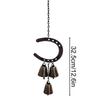 Wind Chimes Alloy Anti-Rust Fade-Proof Compact Decoration Horseshoe Windchime Ornaments for Family Home Ranch Bar Indoor