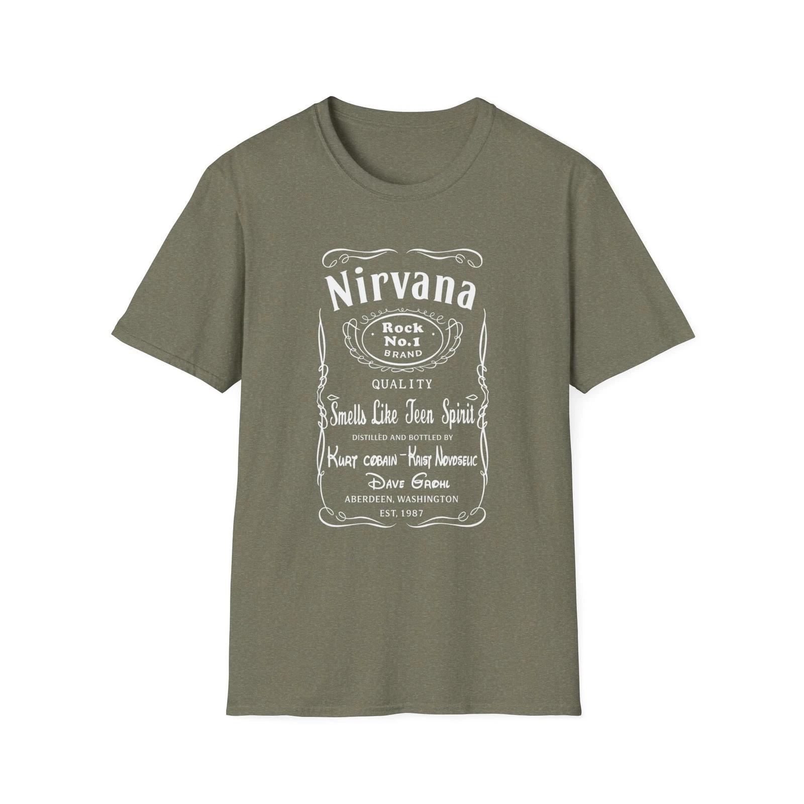Nirvana Rock Metal Shirt Kurt Cobain Dave Grohl Foo Fighters 4XL
