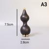 1PCS Facial Massager Point Massage Stick Calabash Shaped Brass Skincare Sandalwood Gua Sha Tool For Face And Eye Area