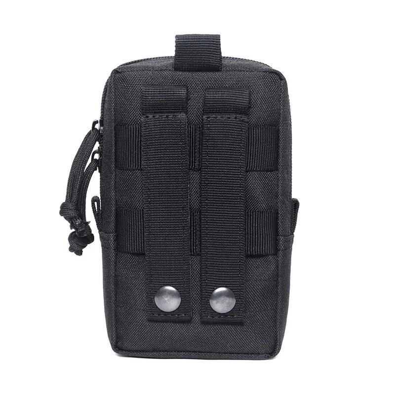 Cheap Black Tactical Molle Pouch Waist Bag Outdoor Men EDC Tool Bag Utility Gadget Organizer Vest Pack Purse Mobile Phone Case