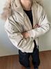 Madextreme Zuo Shan schwere Canvas-Jacke mit Fleecefutter und Pelzkragen-Kapuze