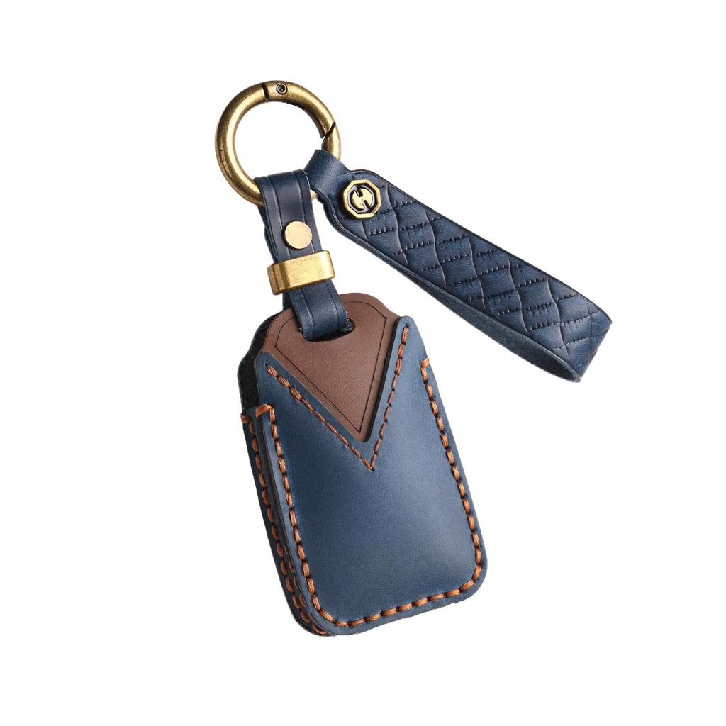 Top Layer Cowhide Key Bag for Toyota Zhixuan X/Yaris/Vios Genuine Leather Key Cover