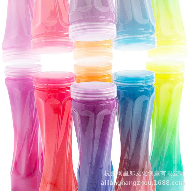 Gradient Iridescent Crystal Slime - Three-Color Kids' Toy