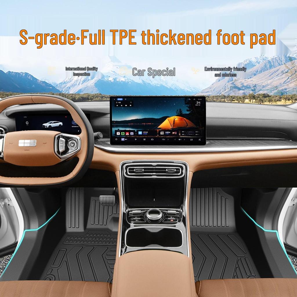 Geely Galaxy Star 6 Floor Mats - TPE, Full-Coverage, 2025 Model, Premium Car Accessories & Décor