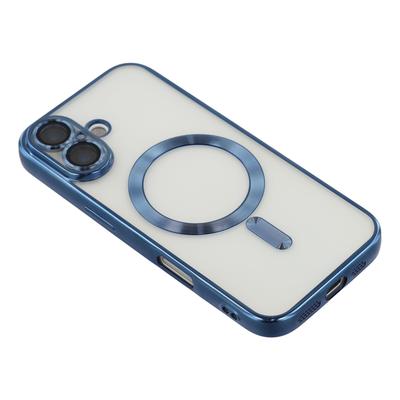 For iPhone 17 Magnetic Case CD Veins Glass Lens Guard TPU Phone Back Cover
