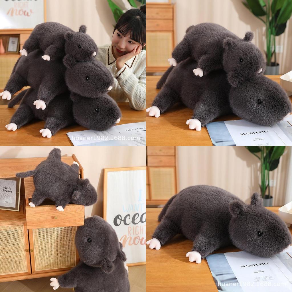 Adorable Cartoon Plush Mouse Doll Soft Pillow Cushion For Kids Birthday Gift