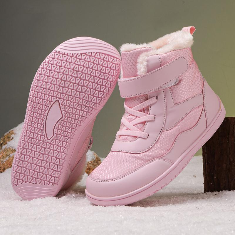 New Wide Barefoot Kids Snow Boots Winter Warm Boots for Girls Outdoor Walking Non-slip Children's Shoes Girl Boy Shoes Sneakers