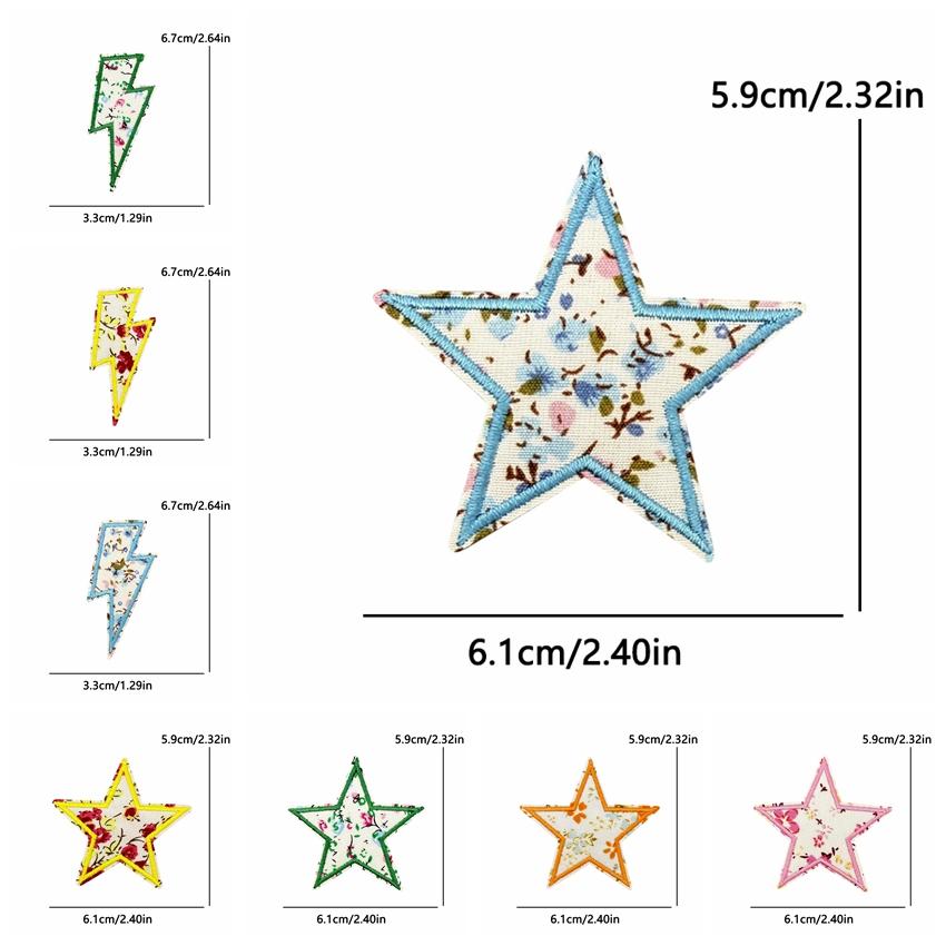 10 /26pcs Wholesale Fresh Letter Embroidery Patch Diy Floral Heart Bow Iron On Patches For Clothes Jackets Backpack Sew Stickers 