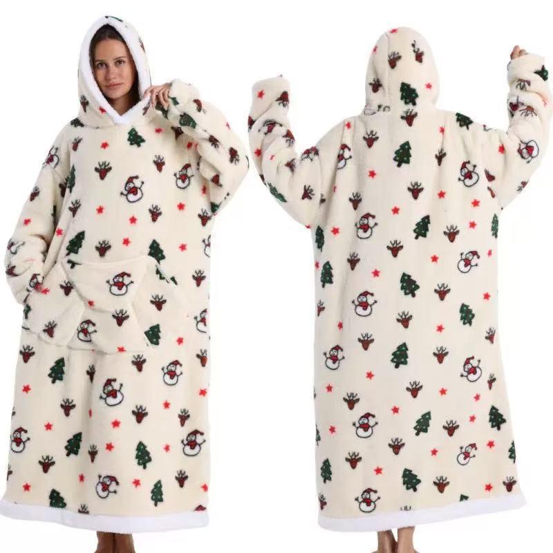 Women's Winter Cozy Velvet Robe - Double-Sided Soft Cotton for Cold Protection and Comfort