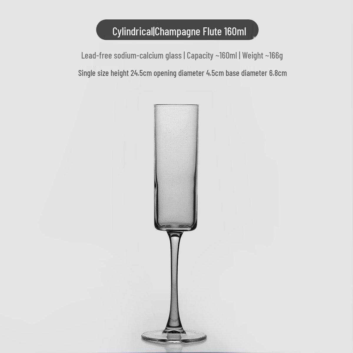 European Lead-Free Tall Stem Champagne & Sparkling Wine Glasses - Thickened for Restaurants, Ideal for Aroma Tasting.