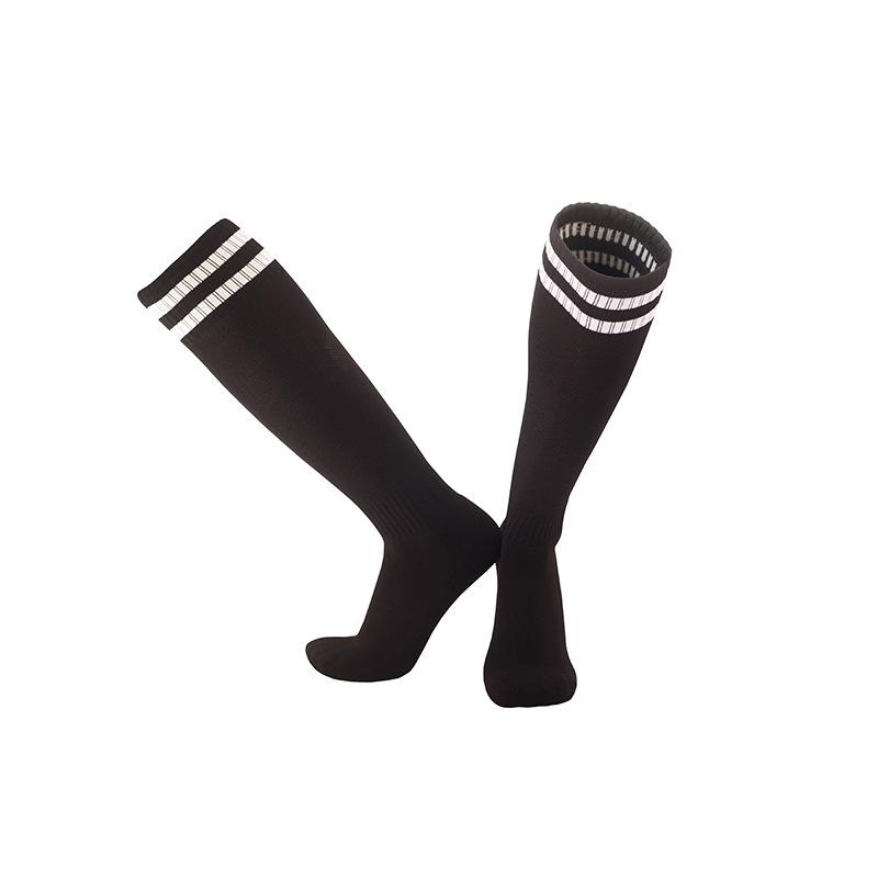 Men's High-Top Jacquard Logo Football Socks with Terry Bottom