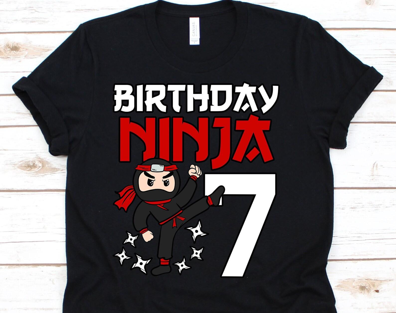 Birthday Ninja Shirt, 7th Birthday Shirt, 7th Birthday, Birthday Shirt, Birthday Gift, Birthday Ninja 7 Year Old, Ninja Birthday Shirt, XL