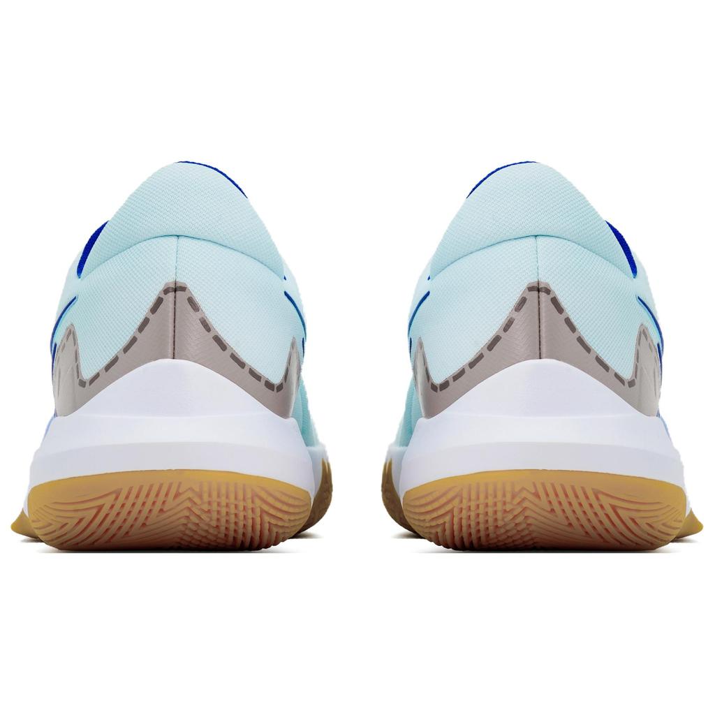 Nike Precision 6 Mesh Low top Basketball Shoes Men's Light Blue HV1796-141(Team1052-)