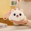 Slack Off Cat Stuffed Pendant Bag Charm Kitten Plush Keyring Creative Cat Plush Keychain  Kids Toy
