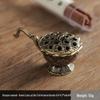 Auspicious Clouds Sandalwood & Agarwood Coil Incense for Indoor Aromatherapy - Long-lasting Deodorizing Incense Burner Censer