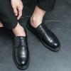 Scarpe da uomo in pelle a punta alla moda Stile britannico alla moda Tendenza matrimonio festa ufficio Tempo libero all'aperto business passeggio scarpe da uomo
