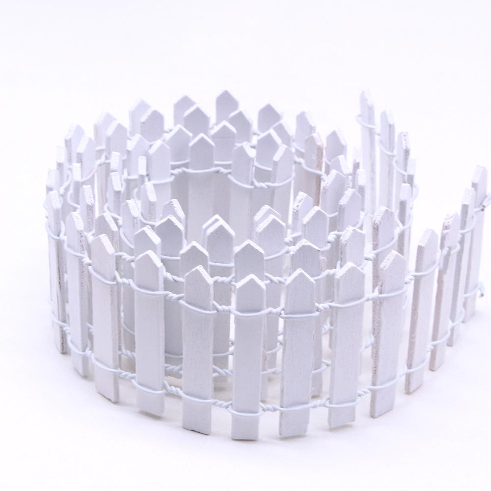 Mikro Manzara Çit Bebek Evi Bahçe Dekoratif Çit Sukulent Ahşap Çit Süsleri 5*90cm