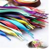 Ribbon Polyester Double Satin Wide Flat Shoelace Candy Color Fashion Various