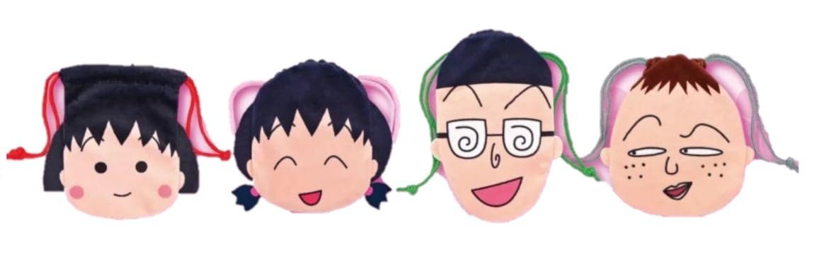 

Чиби Плюшевый Мешочек на Шнурке 2 из 4 Гача Маруко-чан [Набор (полный)]