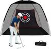 Doubleriver Golf Practice Net, IndoorOutdoor Use, 3 X 2.1 X 1.8m, Large Size, with Target