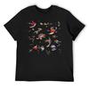 Bleu De Ciel-Sky Blue Kandinsky Whimsical Creatures T-Shirt Cheap Stuff Anime Stuff Tees Summer Shirt Mens Fashion