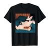 Lazy Bunny Meme Rabbit Tshirt Men Women Harajuku Hiphop Streetwear T Shirts Tops P680
