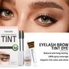 2-in-1 Wimpern Augenbrauen Farbe Tönungsset Schnelles Tönungs Augenbrauenfarbe Gel Augenbrauencreme Schwarz/Braun/Kaffee Augenbrauenformer Mascara Make-up Werkzeug