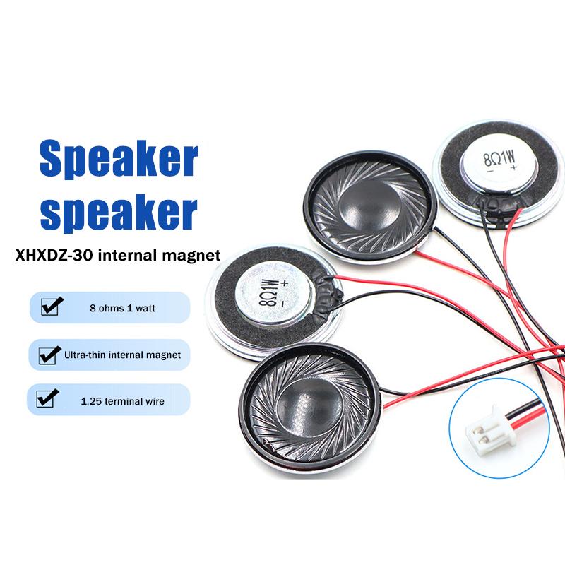 

2Pcs 8Ohms 1W Diameter 30Mm Ultra Thin Speaker With Mx Wire 1.25 Terminal Voice Broadcast Speaker Diy Accessories 30MM8R1W