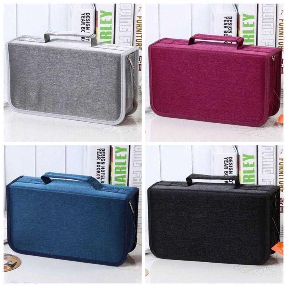 128 Disc CD Storage Bag Zipper DVD Storage Bag CD/DVD Binder CD Storage Box CD