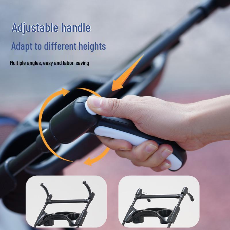 Lightweight Foldable Pet Stroller for Small Dogs & Cats - Outdoor Travel Cart