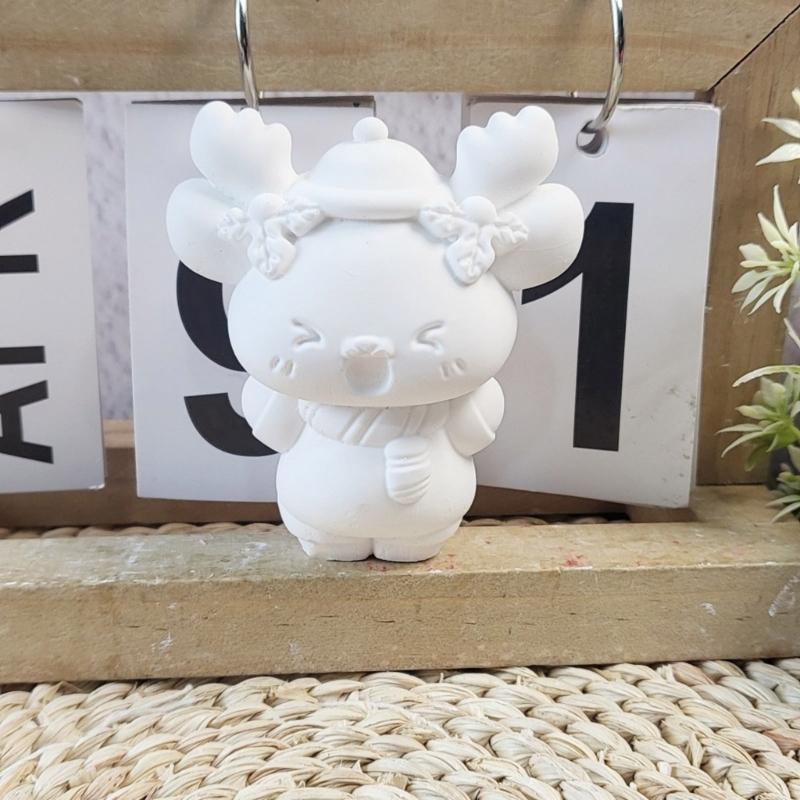 3D Weihnachts-Elch Kerzenform Handgemachte Silikonformen Gussformen Ornamentformen Gipsformen Bastelbedarf