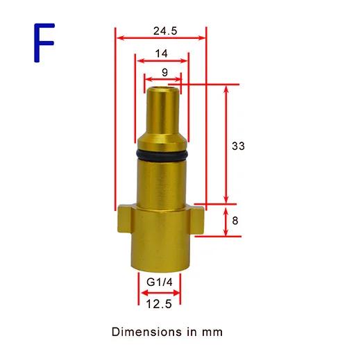 High Pressure Water Gun Connector 1/4 Adapter For Karcher For Nilfisk Snow Foam Lance Nozzle Soap Gun Car Washer Accessories