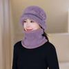 New Korean Version Knitted Versatile Warmth and Thick Hat for Women Fashion Warm Wool Hat Rabbit Hair Mother
