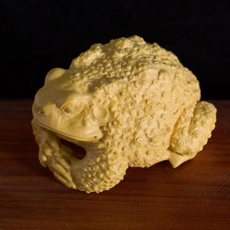 

Натуральный кипарис Скульптуры и фигурки золотой жабы Китайский талисман лягушки для дома, комнаты, офиса, богатства, удачи, фэн-шуй декор