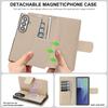 Detachable Leather Case for Samsung Galaxy Z Fold 7 ZFold 6 5 4 3 RFID Blocking Multiple Card Holder Wallet Phone Cover+Lanyard