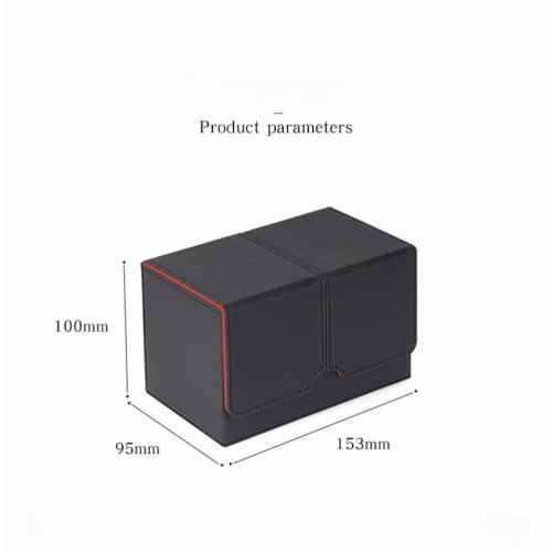 Tiaraments Deck Case, Trading Card Case, Magnetic, PU Leather, 160 Cards, Sleeve Compatible, Yu-Gi-Oh!, Pokemon, Duel Masters, and Other Card Games, B