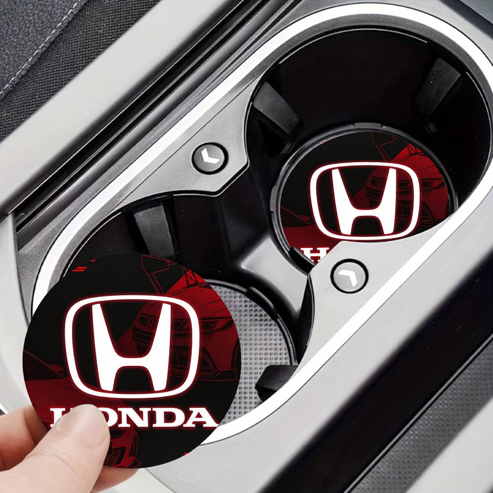 For Honda New Car Cup Holder Anti-Slip Silicone 7cm Insert Coaster Mat Universal Car Accessories Black Fit LG Most Cars