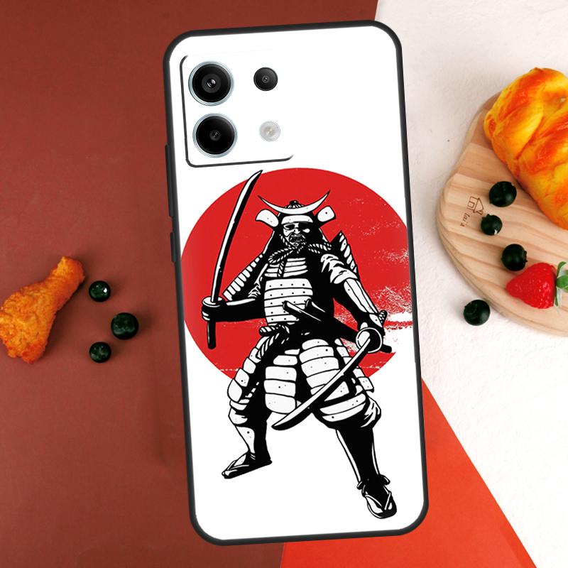 Samurai Warrior Case For Xiaomi Redmi Note 13 14 Pro 9 10 11 12 Pro 10S 11S 12S Redmi 13C 10C 12C 14C Coque