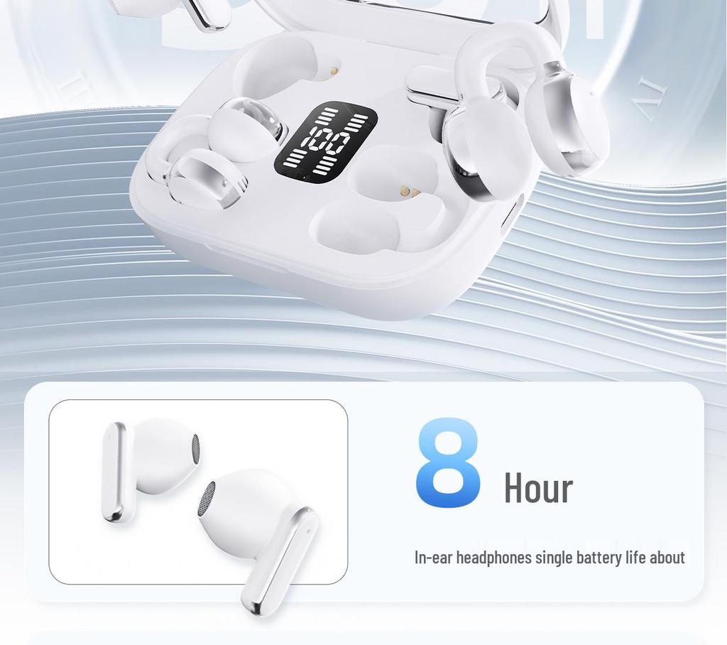 Bluetooth Twin Earphones with HD Display and Long Battery Life