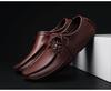 Men's Genuine Leather Driving Loafers - Wide Fit, Autumn/Winter Casual Korean Style