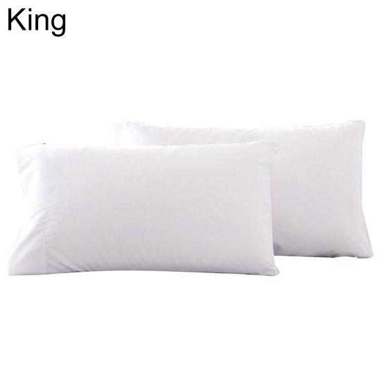 2st enfärgad kung drottning kuddfodral hem sovrum säng kuddfodral dekor