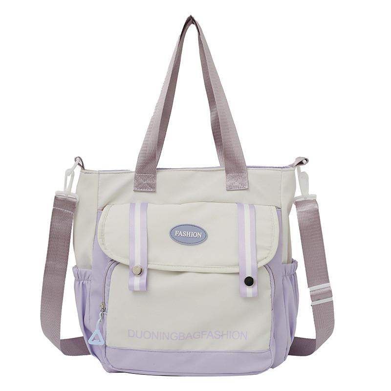 Canvas Tote Bag Women Large Capacity Shoulder Handbag For Daily Use