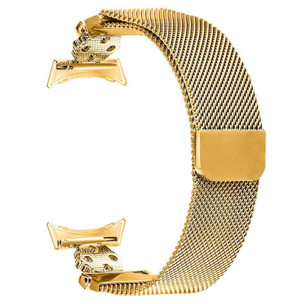 For Google Pixel Watch 3 41mm/Watch 2/Pixel Watch Milanese Band Flower Stainless Steel Magnetic Mesh Watch Strap
