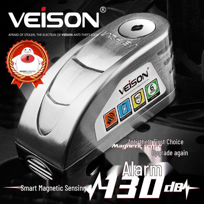 VEISON 2018 Smart Alarm Disc Brake Lock for Motorcycles & Electric Bikes