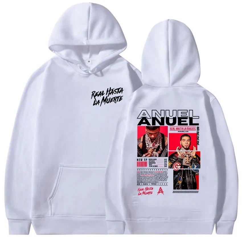 Anuel AA hot product New Model personality Clothes hoodies Oversized Unisex High-end Luxury hot product Streetwear Trendy Cotton Y2k Short Sleeves 
