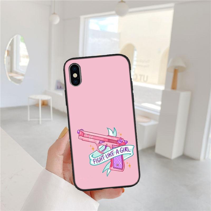 PP38 Girl Power Fight Soft Shell Phone Case for Samsung Galaxy Note 10 20 S23 S24 S25 Ultra FE Plus Edge Lite A02S A35 A07 A17 Galaxy A02s