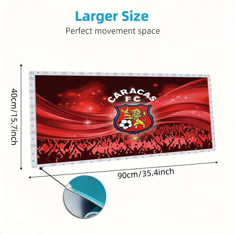 Caracas FC Color Mouse Pad Large Gaming Table Cushion Non-slip Laptop Tablet Big Mousepad XXL Mat Mini PC Playmat With Lock Edge