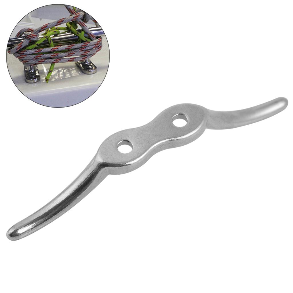 Marine Boat Cleat Stainless Steel Yacht Dock Deck Base Fastener Accessory Large
