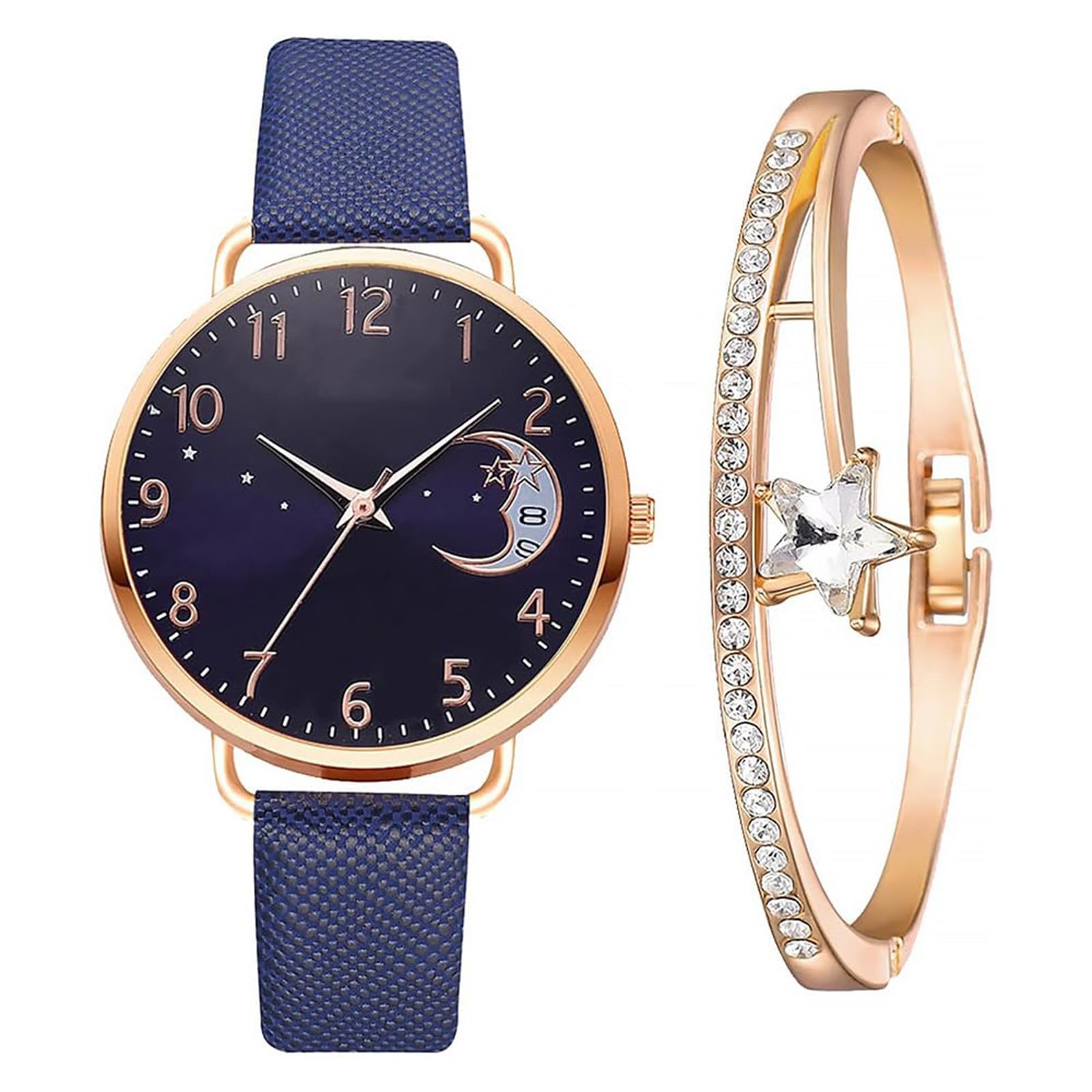 

Wristwatch Perfect for and as a Popular Gift for High School and Day Ladies - Elegant, Lightweight, Stylish, Casual, Commuting, School, Girls, синий
