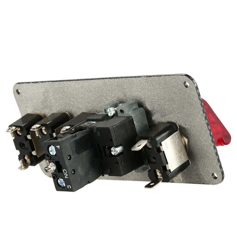 Auto Auto Zündschalter Motor Start Druckknopf 3 Kippschalter Rennpanel